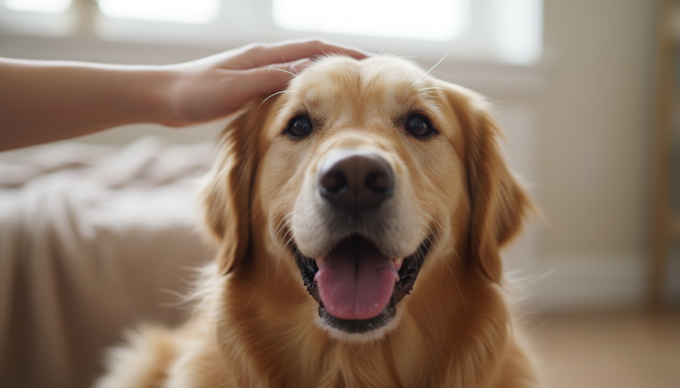 Friendly therapy dog