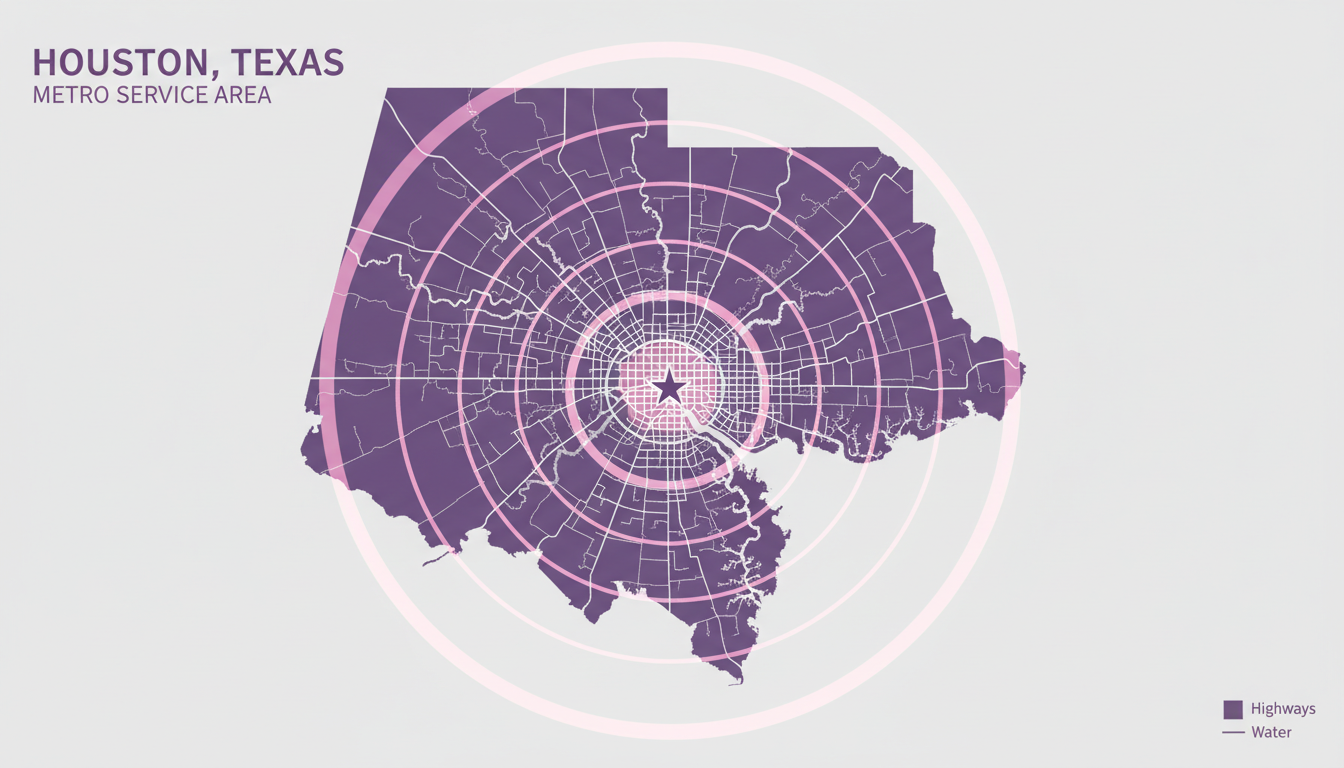 Houston Metro Area Map